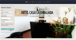 Desktop Screenshot of hotelcasaembajada.com